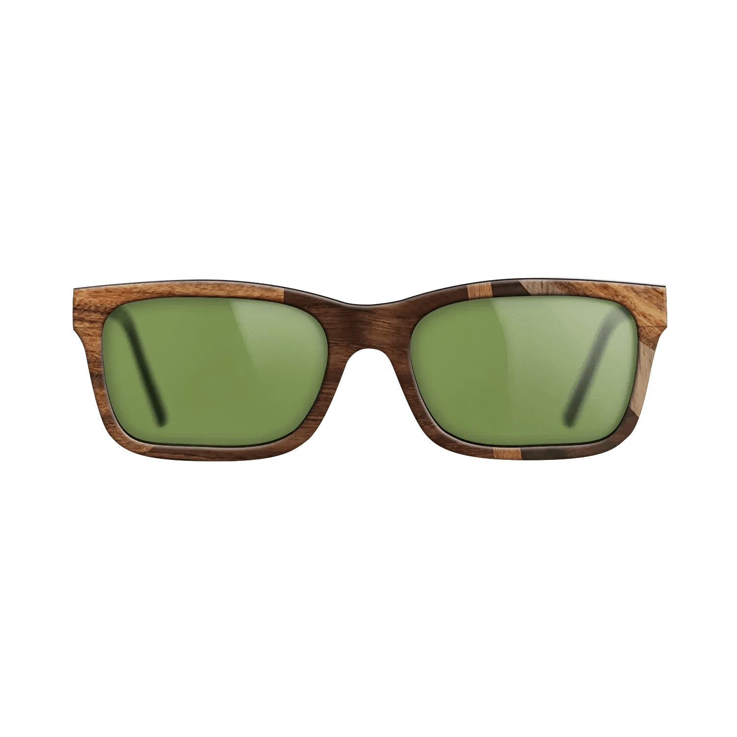 Ziricote Dark Quartered,Santos Rosewood Dark,Walnut: Straight Grain,Walnut Claro Light,Walnut Claro Dark: Fractal - The Sage - Rectangle - 1284 - SIRIS wood optic