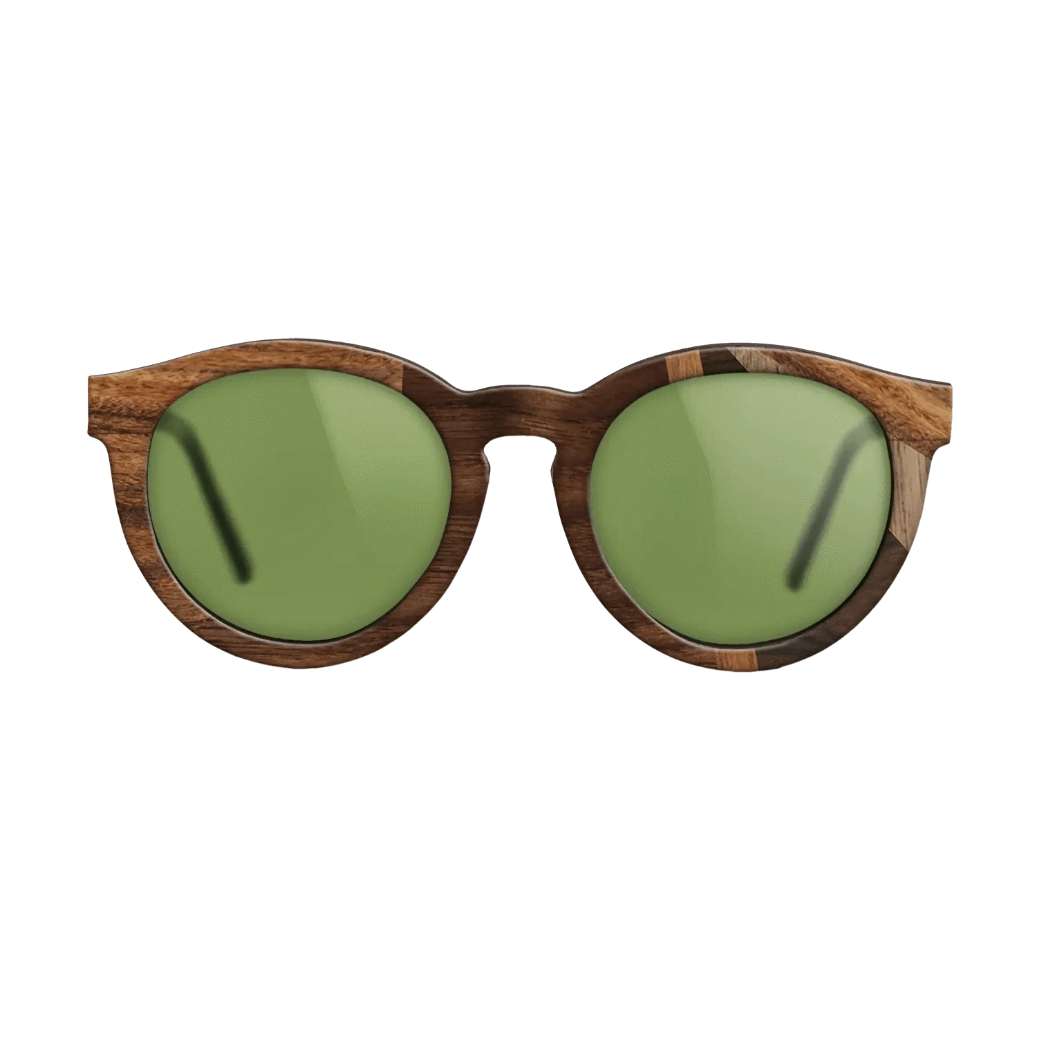 Ziricote Dark Quartered,Santos Rosewood Dark,Walnut: Straight Grain,Walnut Claro Light,Walnut Claro Dark: Fractal - The Rebel - Round - 1284 - SIRIS wood optic