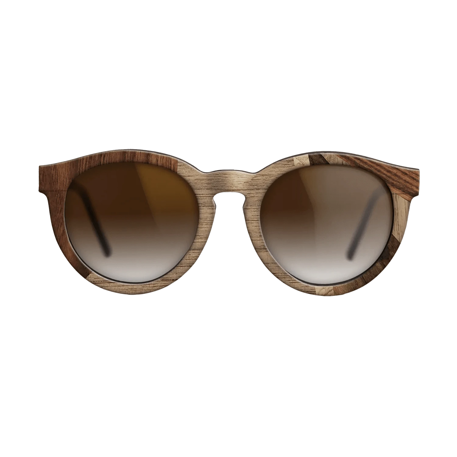 Ziricote Dark Quartered,Walnut: Straight Grain,Kingwood,Wenge,Walnut Claro Dark: Fractal - The Rebel - Round - 720 - SIRIS wood optic