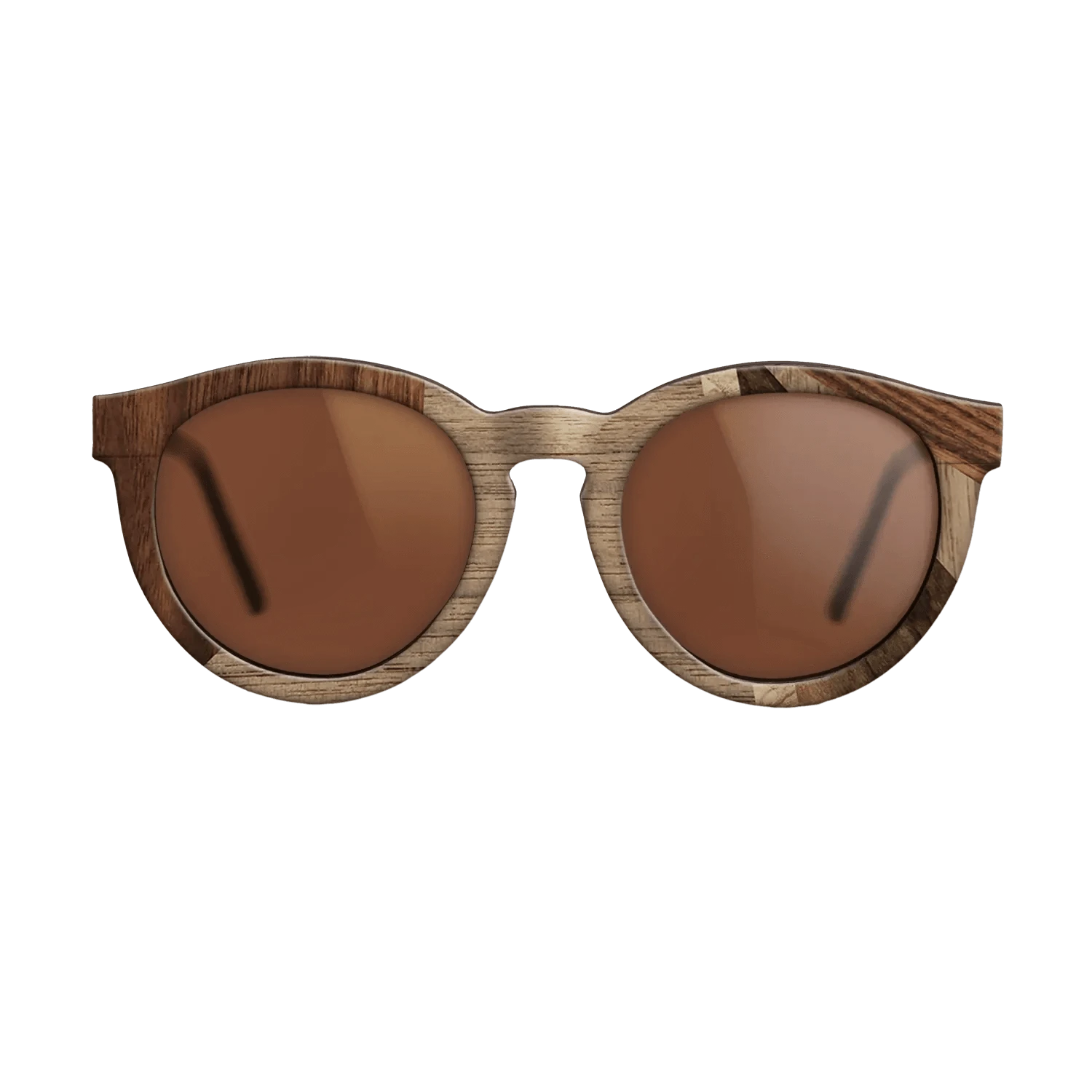 Ziricote Dark Quartered,Walnut: Straight Grain,Kingwood,Wenge,Walnut Claro Dark: Fractal - The Rebel - Round - 720 - SIRIS wood optic