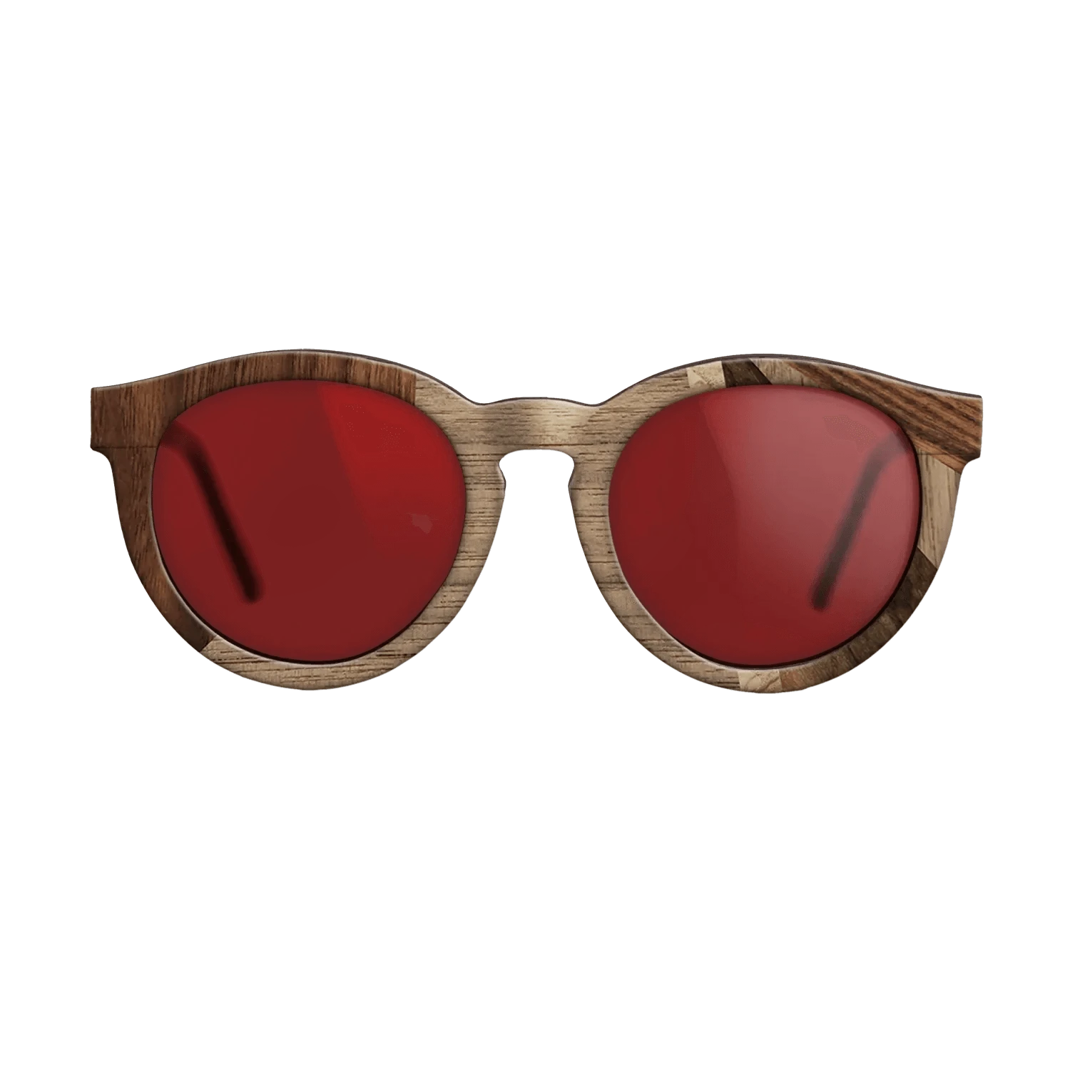 Ziricote Dark Quartered,Walnut: Straight Grain,Kingwood,Wenge,Walnut Claro Dark: Fractal - The Rebel - Round - 720 - SIRIS wood optic