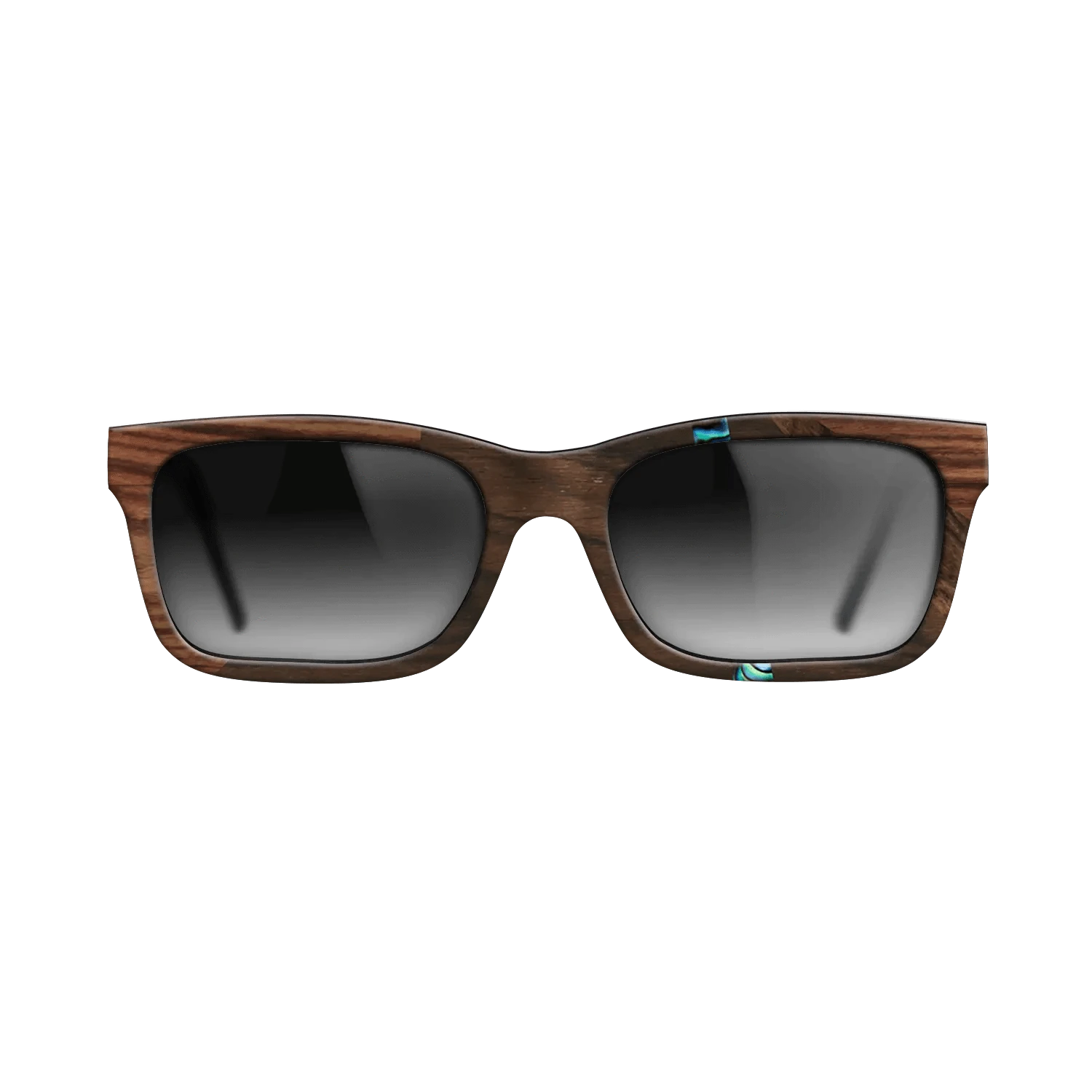 Ziricote Dark Quartered,Abalone Shell,Kingwood: Fractal - The Sage - Rectangle - 1858 - SIRIS wood optic