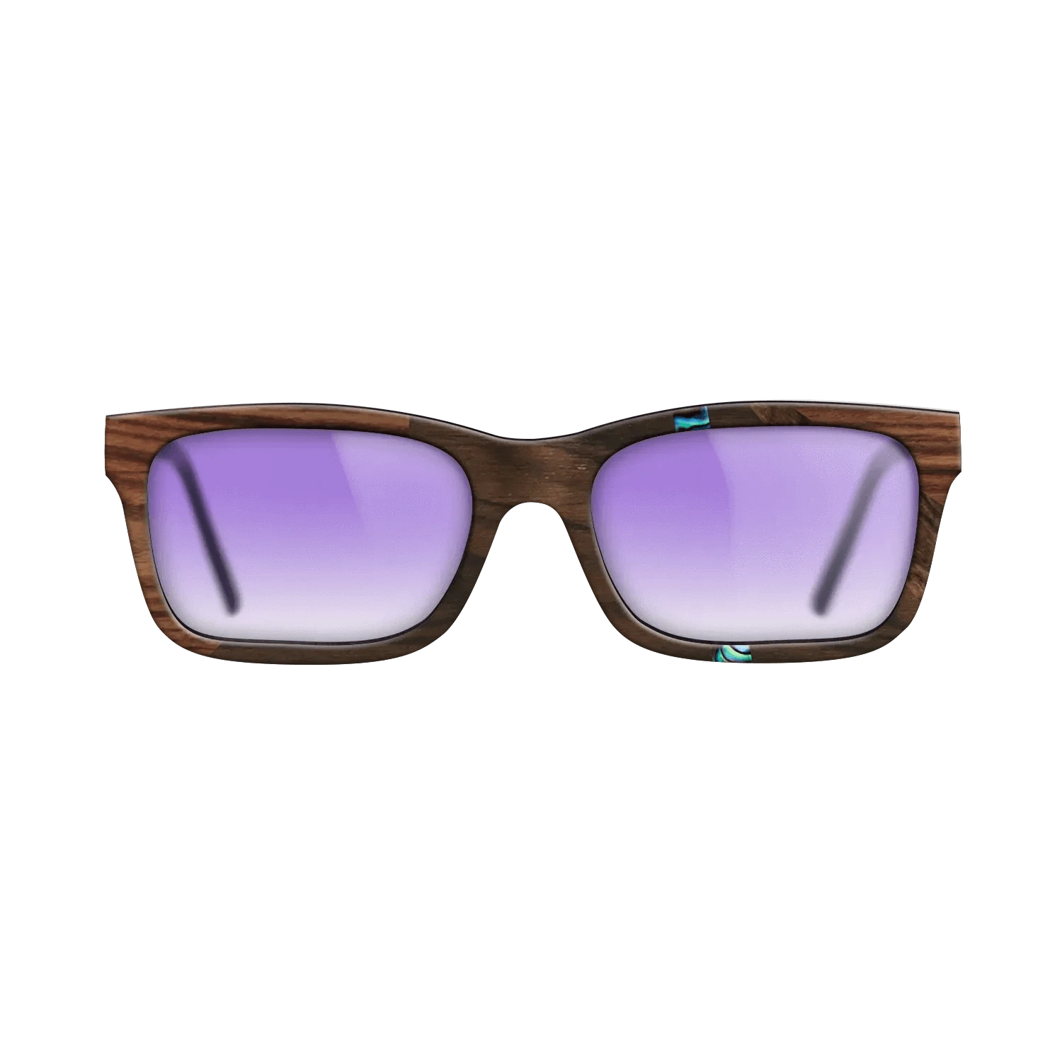 Ziricote Dark Quartered,Abalone Shell,Kingwood: Fractal - The Sage - Rectangle - 1858 - SIRIS wood optic