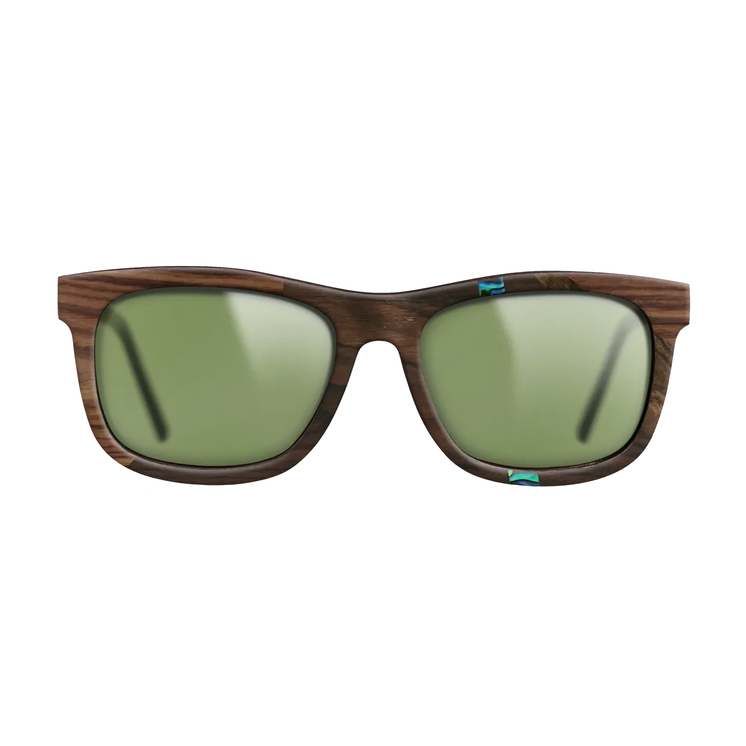 Ziricote Dark Quartered,Abalone Shell,Kingwood: Fractal - The Hero - Square - 1858 - SIRIS wood optic