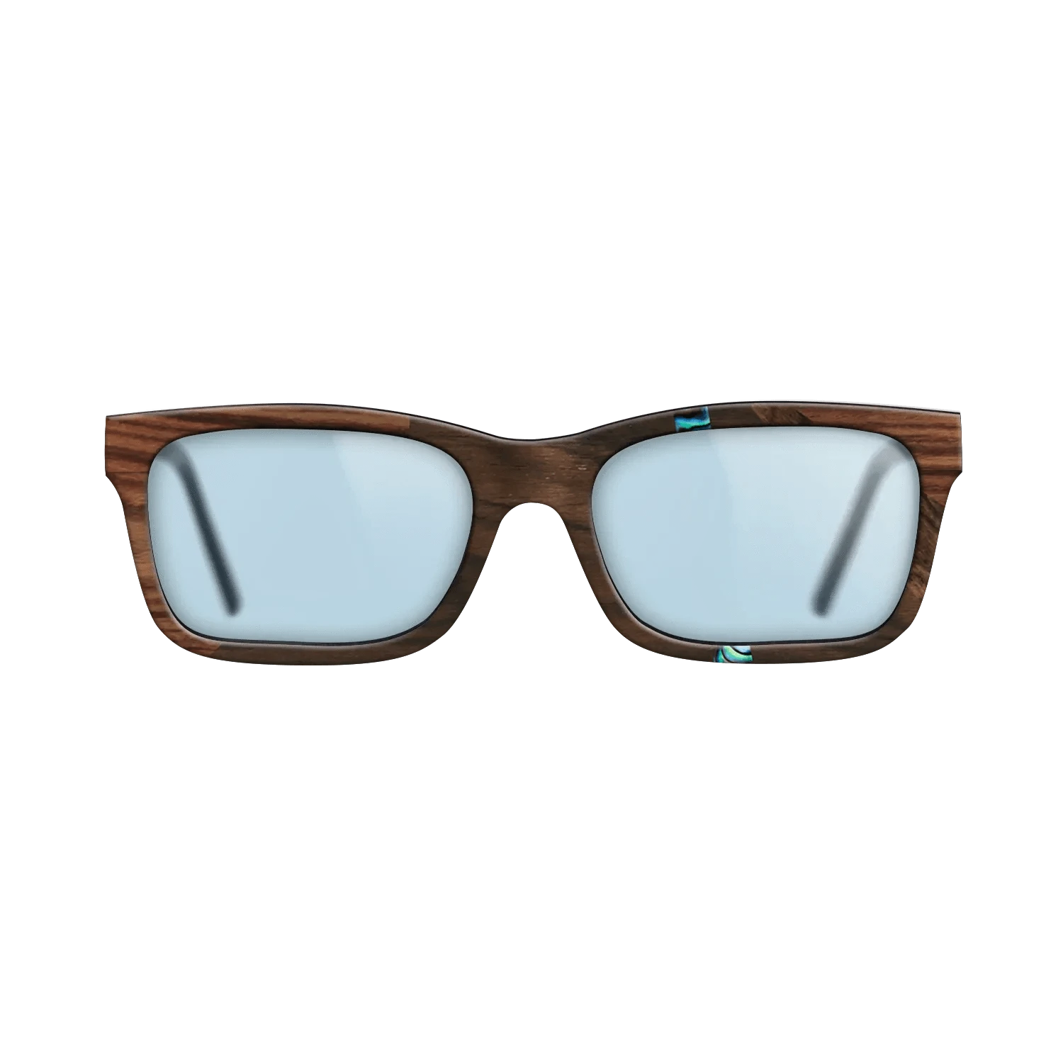 Ziricote Dark Quartered,Abalone Shell,Kingwood: Fractal - The Sage - Rectangle - 1858 - SIRIS wood optic