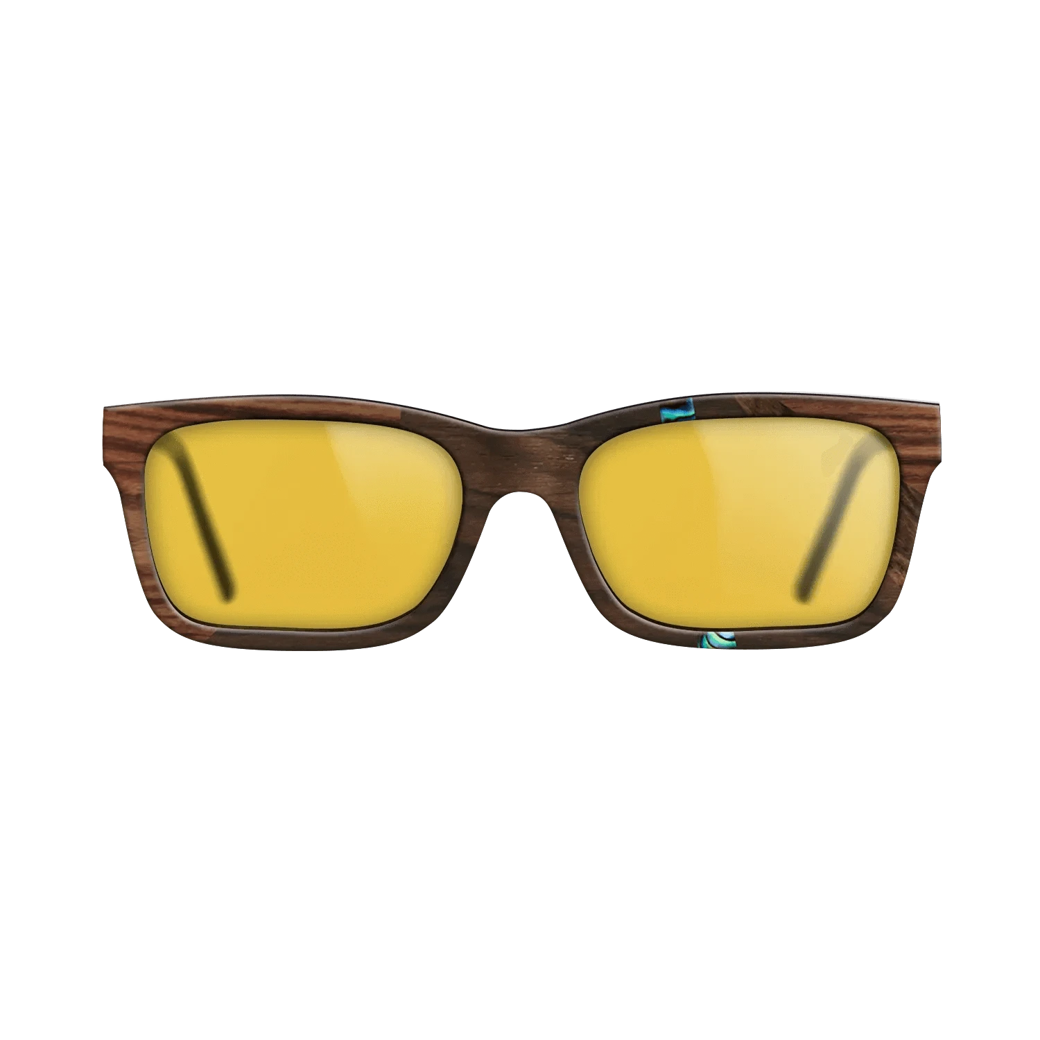 Ziricote Dark Quartered,Abalone Shell,Kingwood: Fractal - The Sage - Rectangle - 1858 - SIRIS wood optic