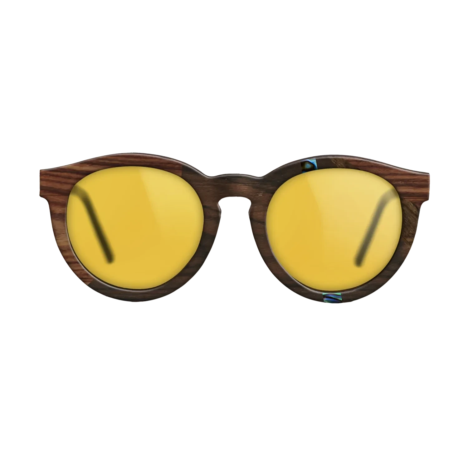 Ziricote Dark Quartered,Abalone Shell,Kingwood: Fractal - The Rebel - Round - 1858 - SIRIS wood optic