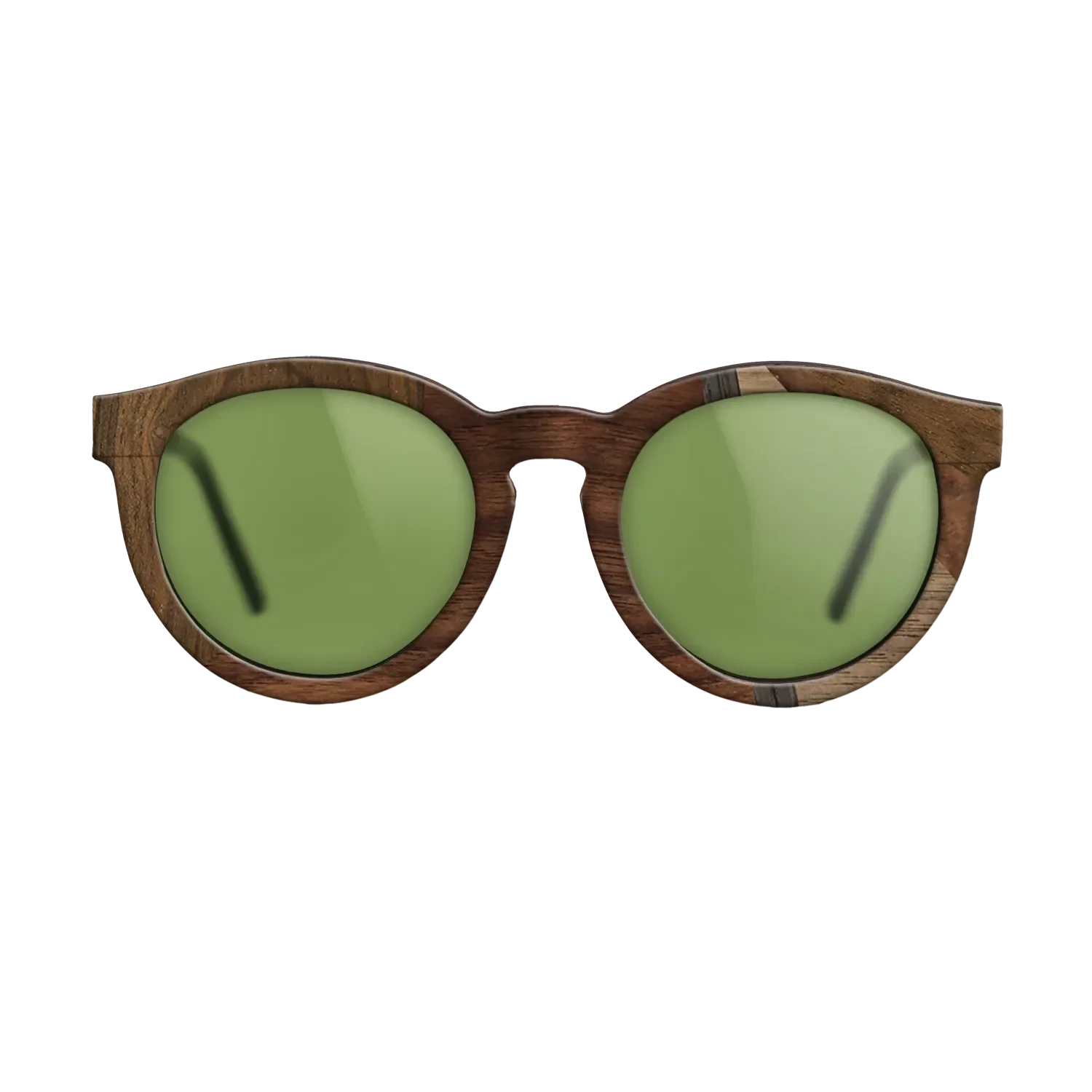 Walnut Claro Dark,Fumed Oak,Walnut Burl,Walnut: Straight Grain: Mosaic - The Rebel - Round - 1733 - SIRIS wood optic