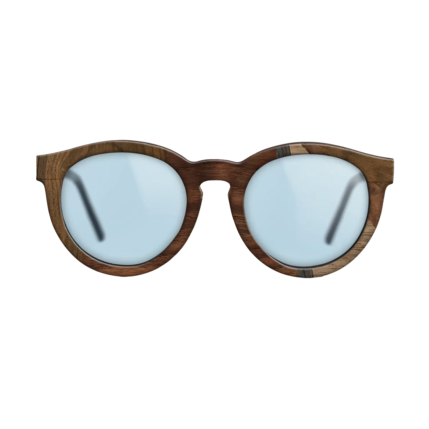 Walnut Claro Dark,Fumed Oak,Walnut Burl,Walnut: Straight Grain: Mosaic - The Rebel - Round - 1733 - SIRIS wood optic