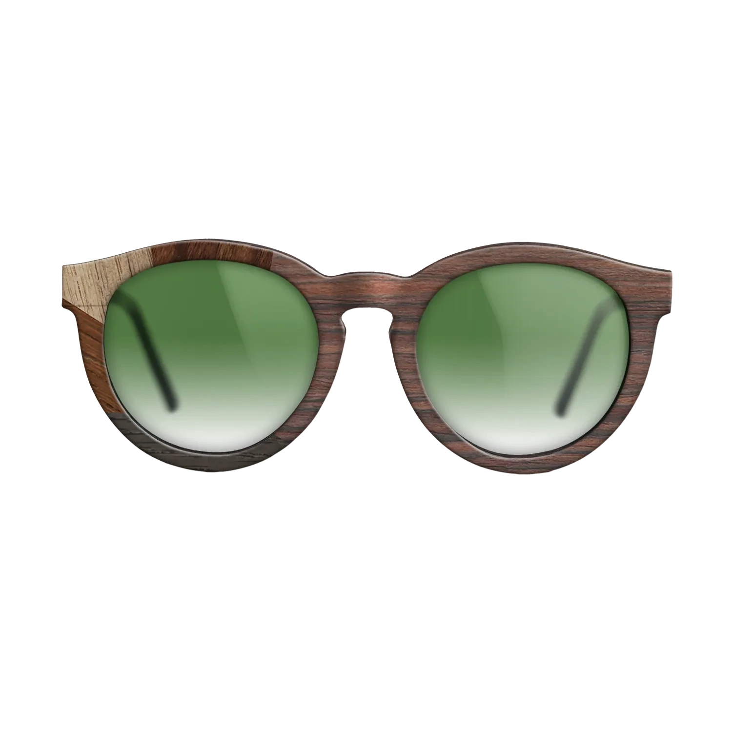 Rosewood Reconstituted,Ziricote Light Quartered,Walnut: Straight Grain,Walnut Claro Dark,Fumed Oak: Mosaic - The Rebel - Round - 1233 - SIRIS wood optic