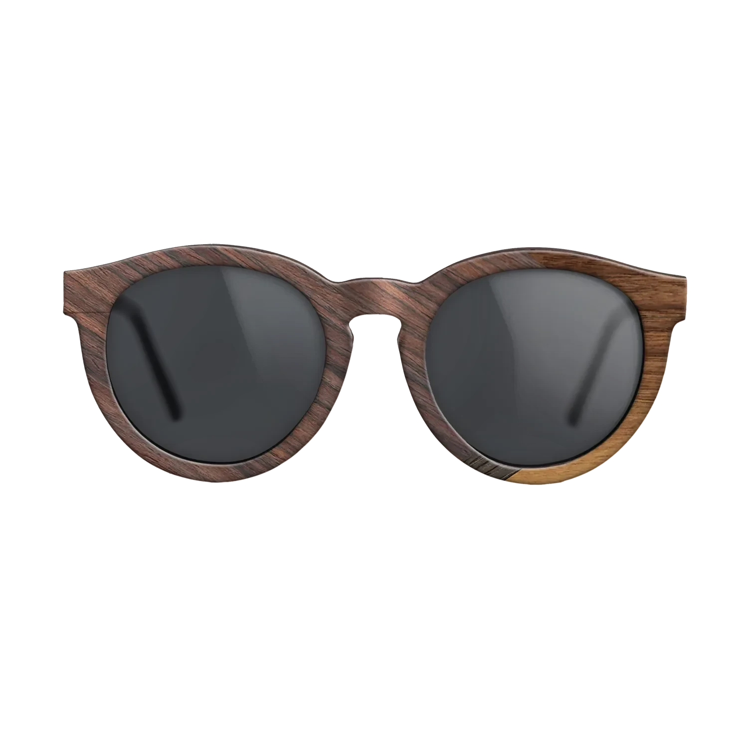 Walnut Claro Dark,Rosewood Reconstituted,Fumed Oak,Walnut: Straight Grain: Fractal - The Rebel - Round - 1259 - SIRIS wood optic