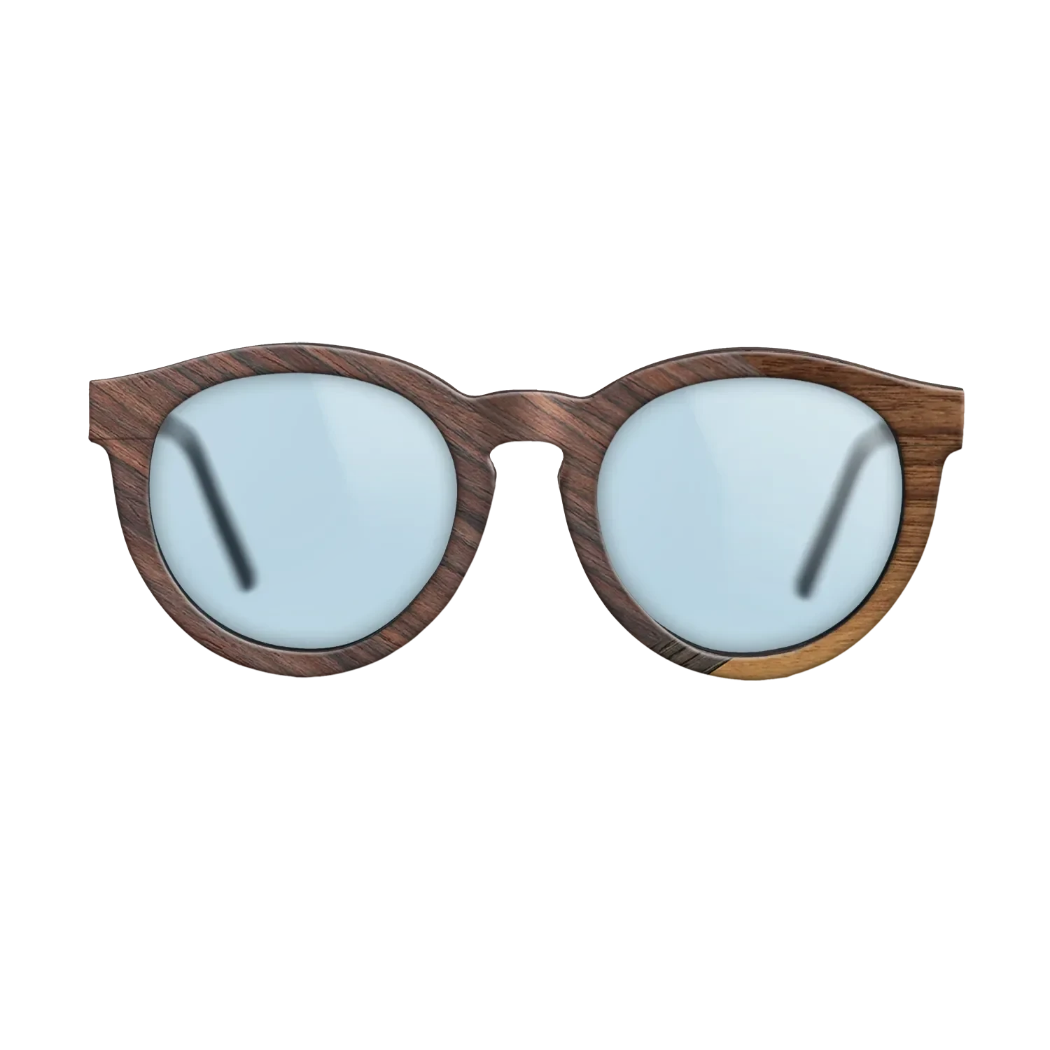 Walnut Claro Dark,Rosewood Reconstituted,Fumed Oak,Walnut: Straight Grain: Fractal - The Rebel - Round - 1259 - SIRIS wood optic