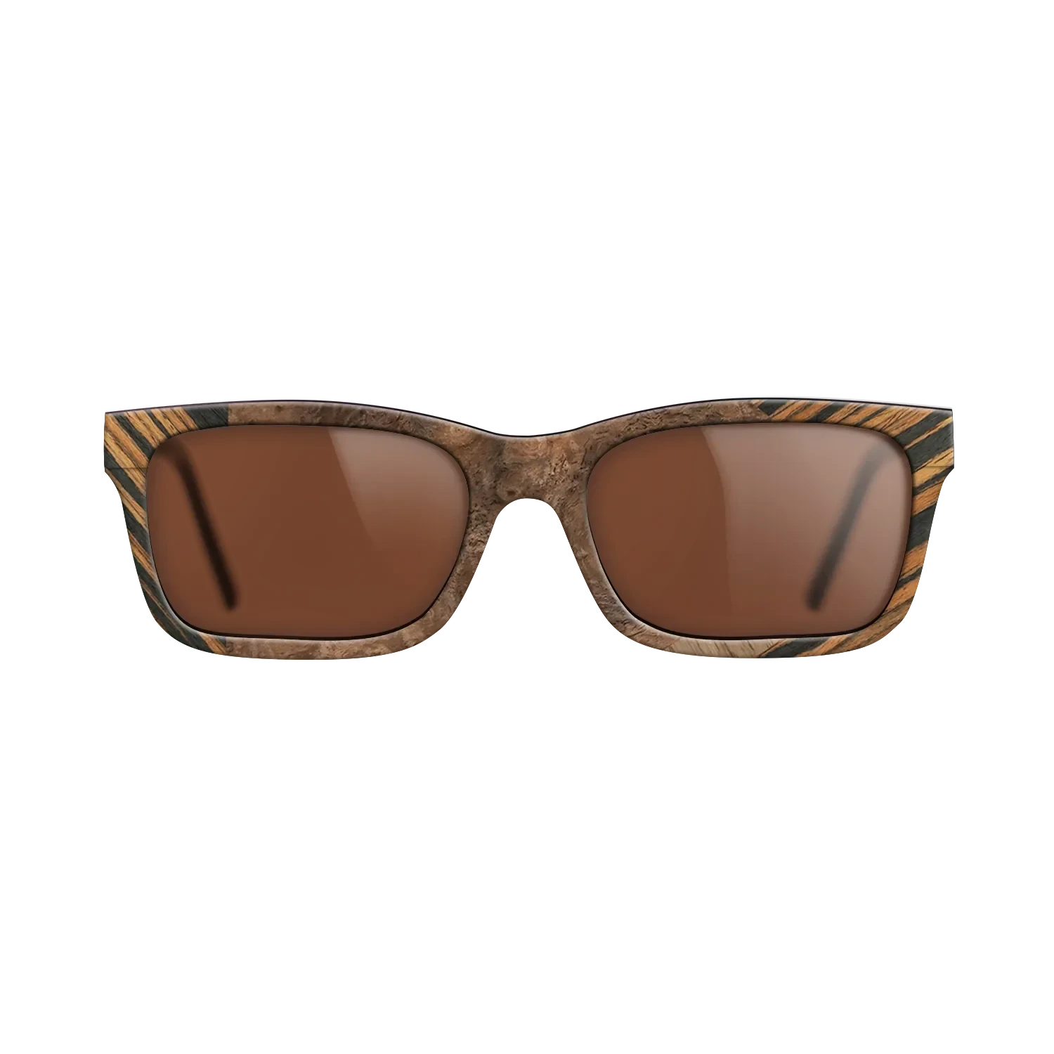 Italian Ebony,Ziricote Dark Quartered,Walnut Burl,Walnut: Straight Grain: Fractal - The Sage - Rectangle - 1513 - SIRIS wood optic
