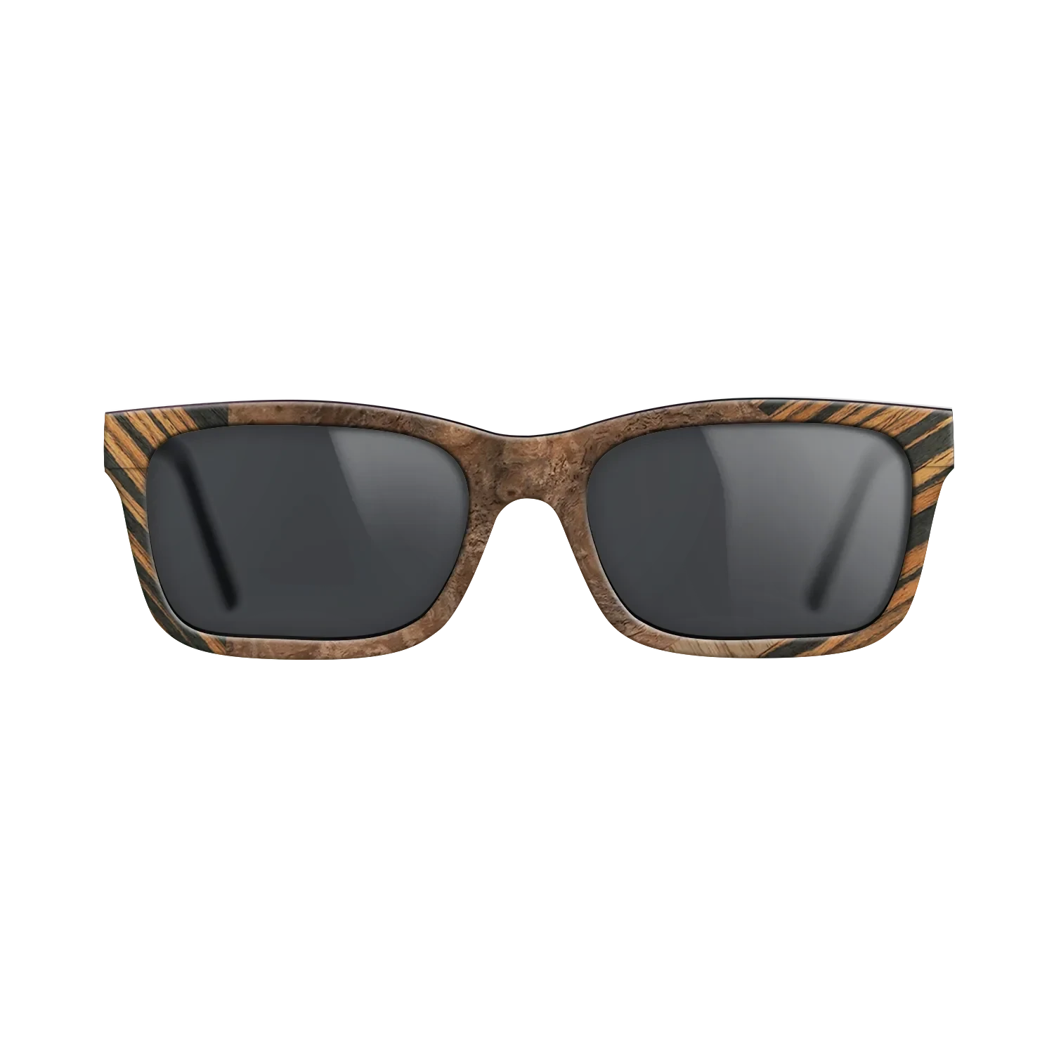 Italian Ebony,Ziricote Dark Quartered,Walnut Burl,Walnut: Straight Grain: Fractal - The Sage - Rectangle - 1513 - SIRIS wood optic