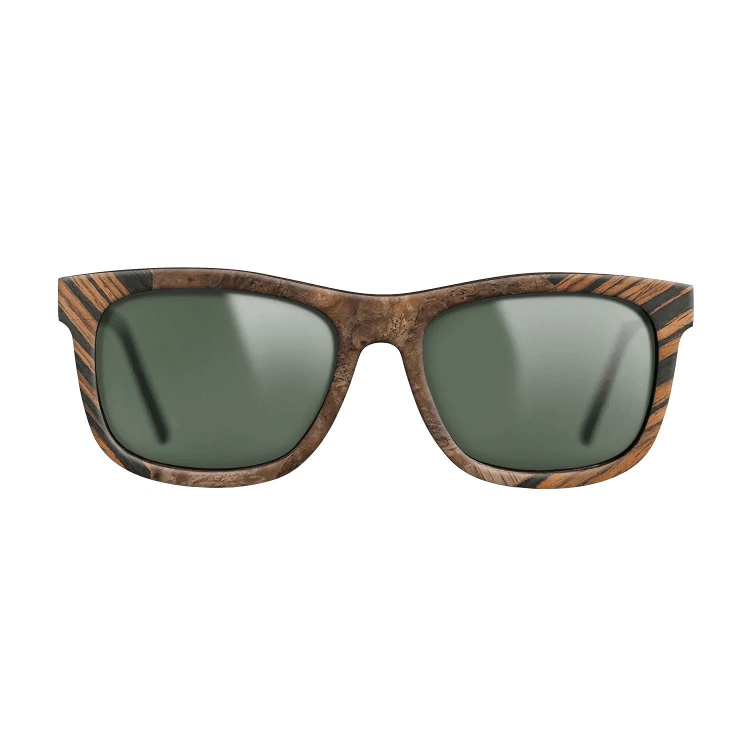 Italian Ebony,Ziricote Dark Quartered,Walnut Burl,Walnut: Straight Grain: Fractal - The Hero - Square - 1513 - SIRIS wood optic