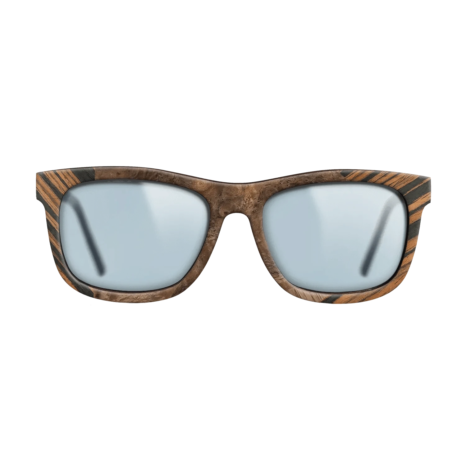 Italian Ebony,Ziricote Dark Quartered,Walnut Burl,Walnut: Straight Grain: Fractal - The Hero - Square - 1513 - SIRIS wood optic