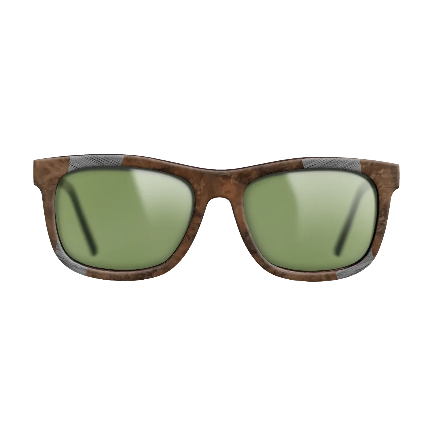 Poplar Dyed: Grey,Walnut Burl,Fumed Oak: Recursive - The Hero - Square - 1734 - SIRIS wood optic