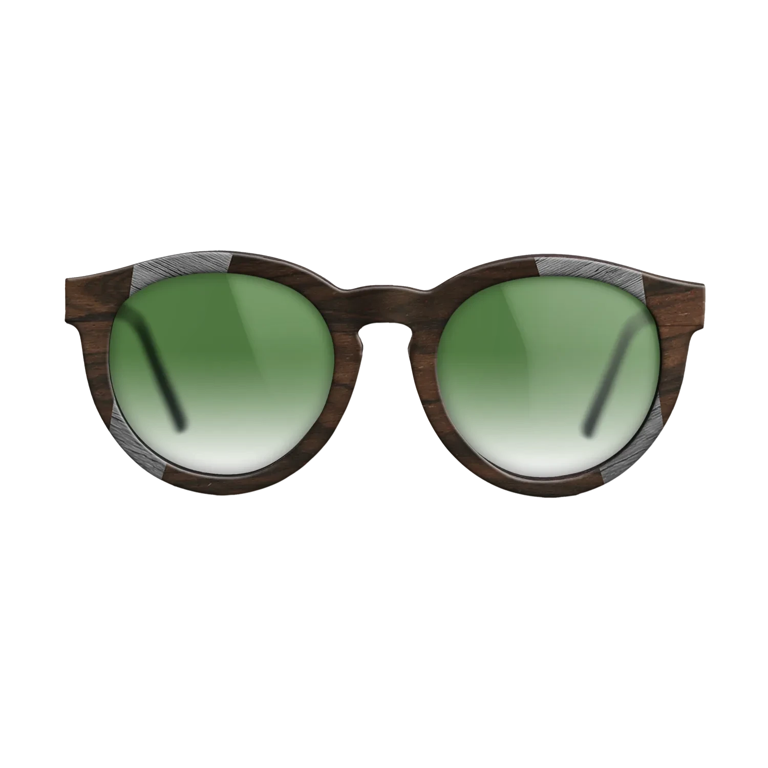 Ziricote Dark Quartered,Poplar Dyed: Blue Denim,Poplar Dyed: Grey: Recursive - The Rebel - Round - 1297 - SIRIS wood optic