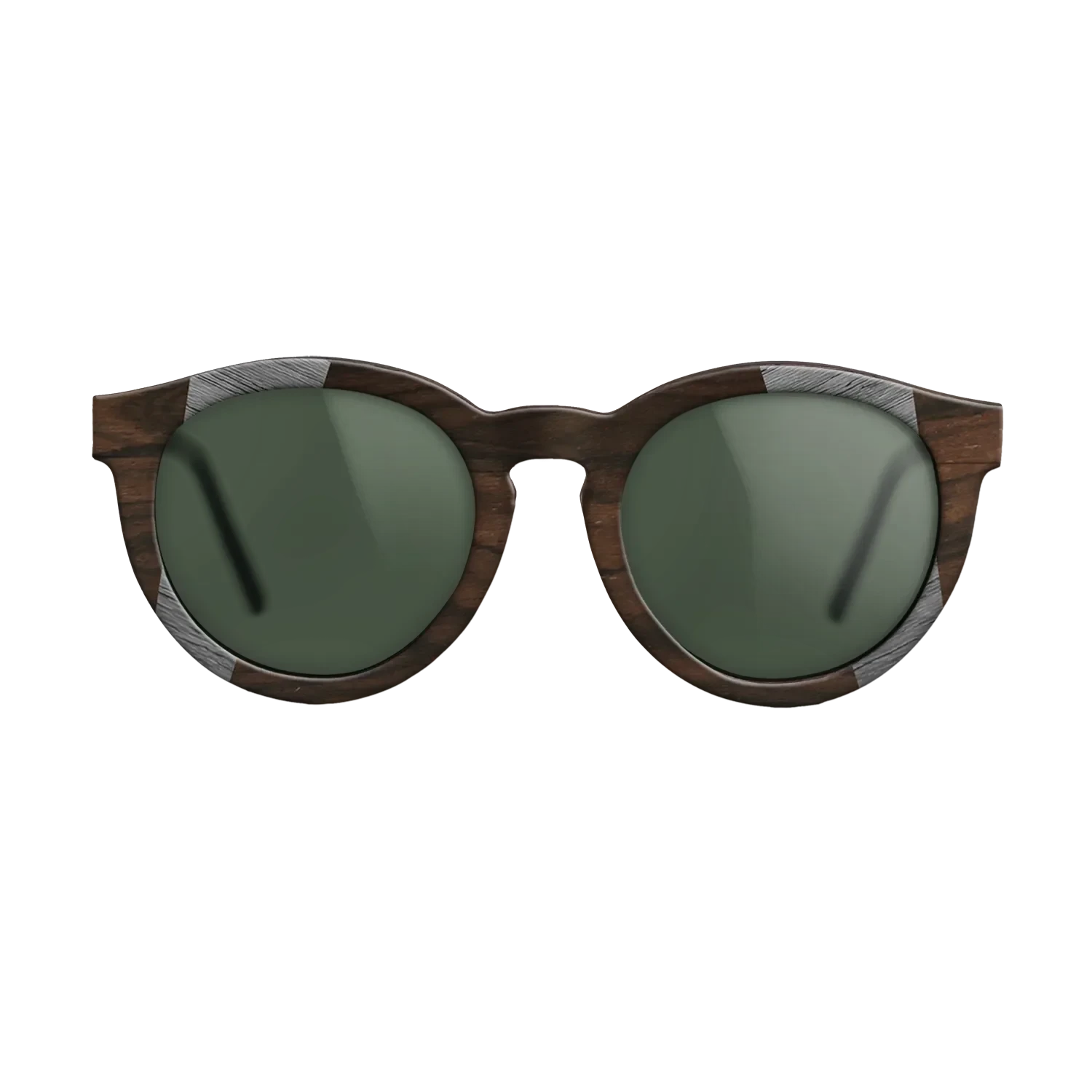 Ziricote Dark Quartered,Poplar Dyed: Blue Denim,Poplar Dyed: Grey: Recursive - The Rebel - Round - 1297 - SIRIS wood optic