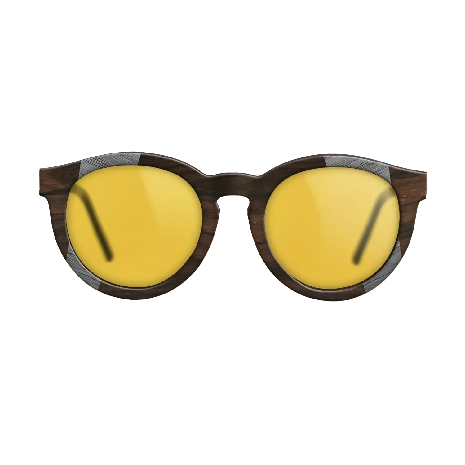 Ziricote Dark Quartered,Poplar Dyed: Blue Denim,Poplar Dyed: Grey: Recursive - The Rebel - Round - 1297 - SIRIS wood optic