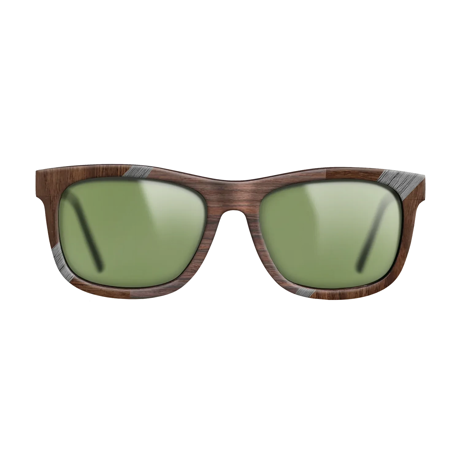 Walnut Claro Light,Kingwood,Poplar Dyed: Grey,Rosewood Reconstituted: Recursive - The Hero - Square - 1642 - SIRIS wood optic