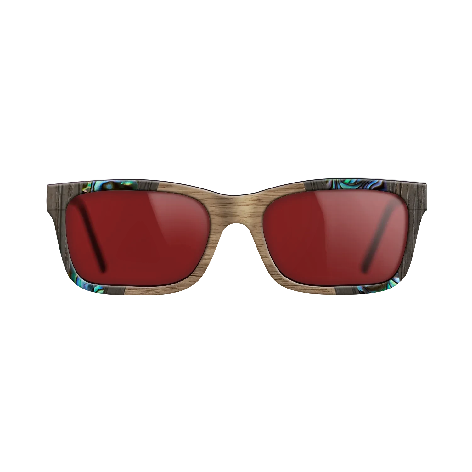 Walnut: Straight Grain,Abalone Shell,Fumed Oak,Kingwood: Recursive - The Sage - Rectangle - 1761 - SIRIS wood optic