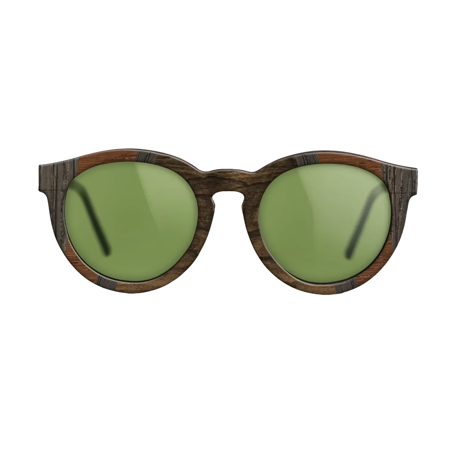 Ziricote Dark Quartered,Wenge,Walnut: Straight Grain,Fumed Oak: Recursive - The Rebel - Round - 1586 - SIRIS wood optic