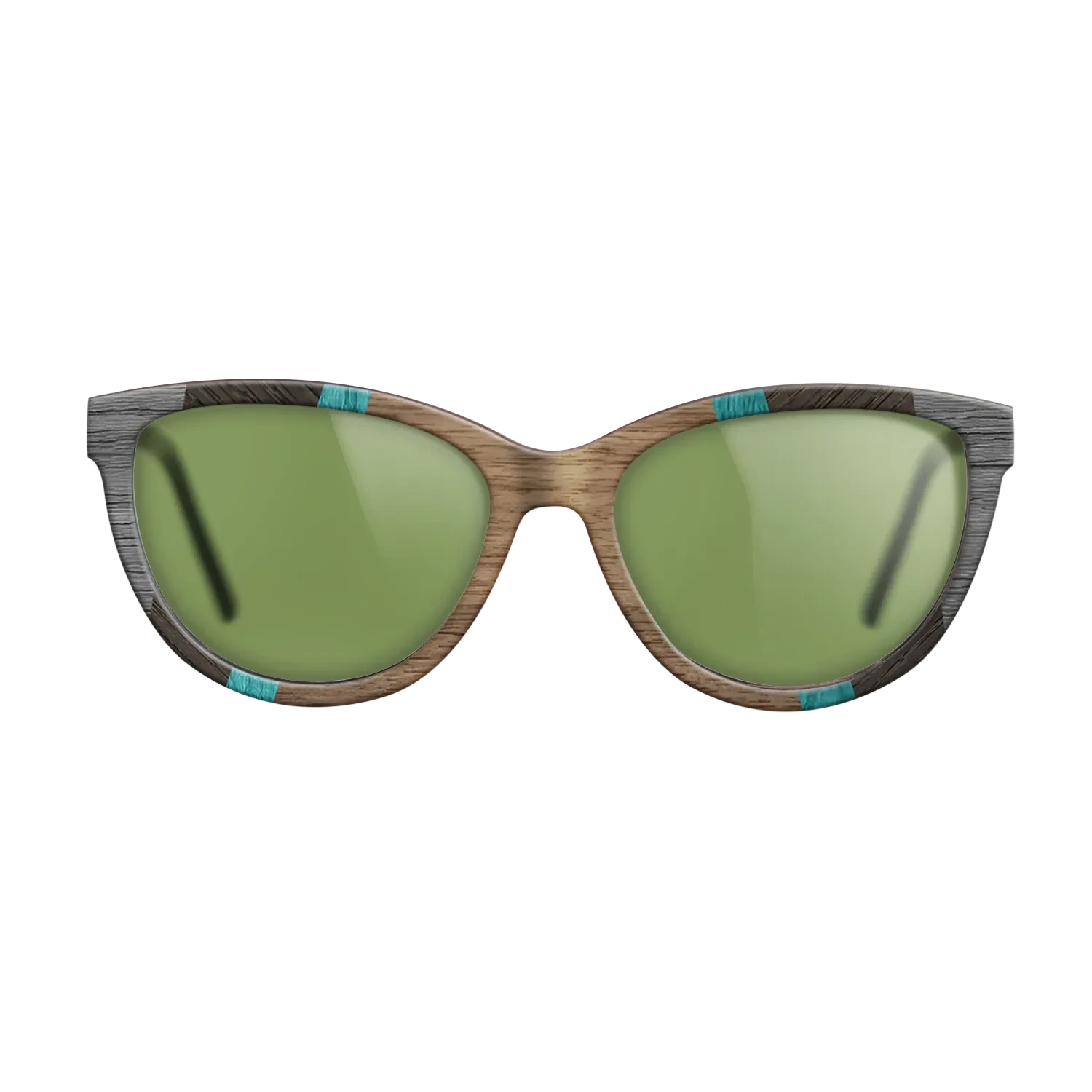 Walnut: Straight Grain,Poplar Dyed: Turquoise,Poplar Dyed: Grey,Walnut Claro Light,Fumed Oak: Recursive - The Maiden - Cat - 1905 - SIRIS wood optic