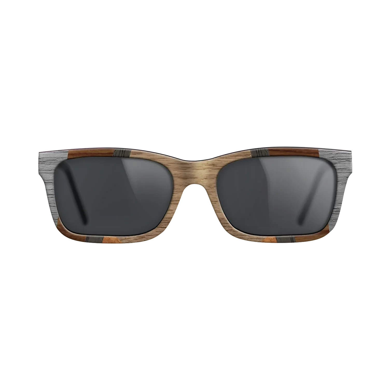 Walnut: Straight Grain,Poplar Dyed: Grey,Wenge,Fumed Oak,Koa: Recursive - The Sage - Rectangle - 1557 - SIRIS wood optic