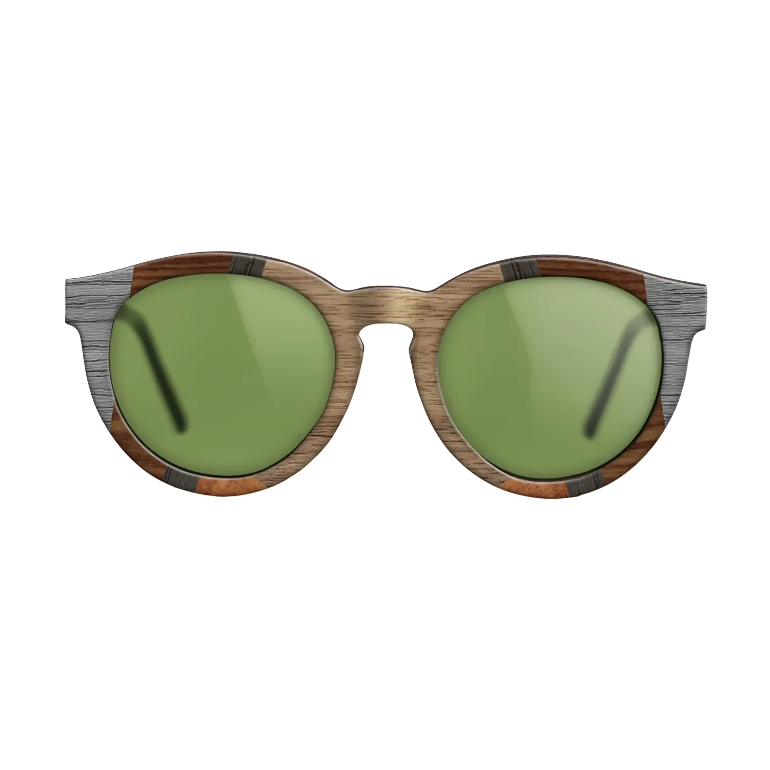 Walnut: Straight Grain,Poplar Dyed: Grey,Wenge,Fumed Oak,Koa: Recursive - The Rebel - Round - 1557 - SIRIS wood optic