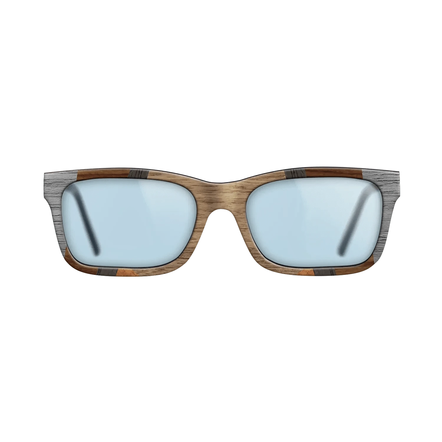 Walnut: Straight Grain,Poplar Dyed: Grey,Wenge,Fumed Oak,Koa: Recursive - The Sage - Rectangle - 1557 - SIRIS wood optic