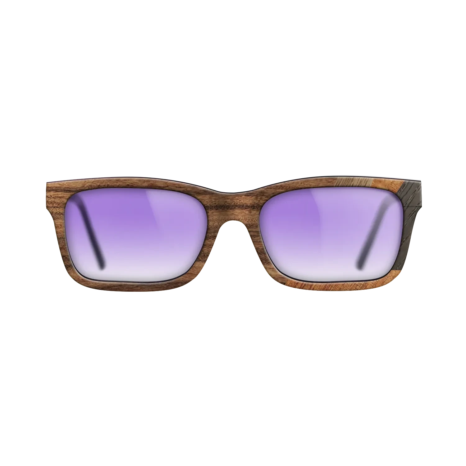 Kingwood,Koa,Fumed Oak,Walnut: Straight Grain: Fractal - The Sage - Rectangle - 2061 - SIRIS wood optic