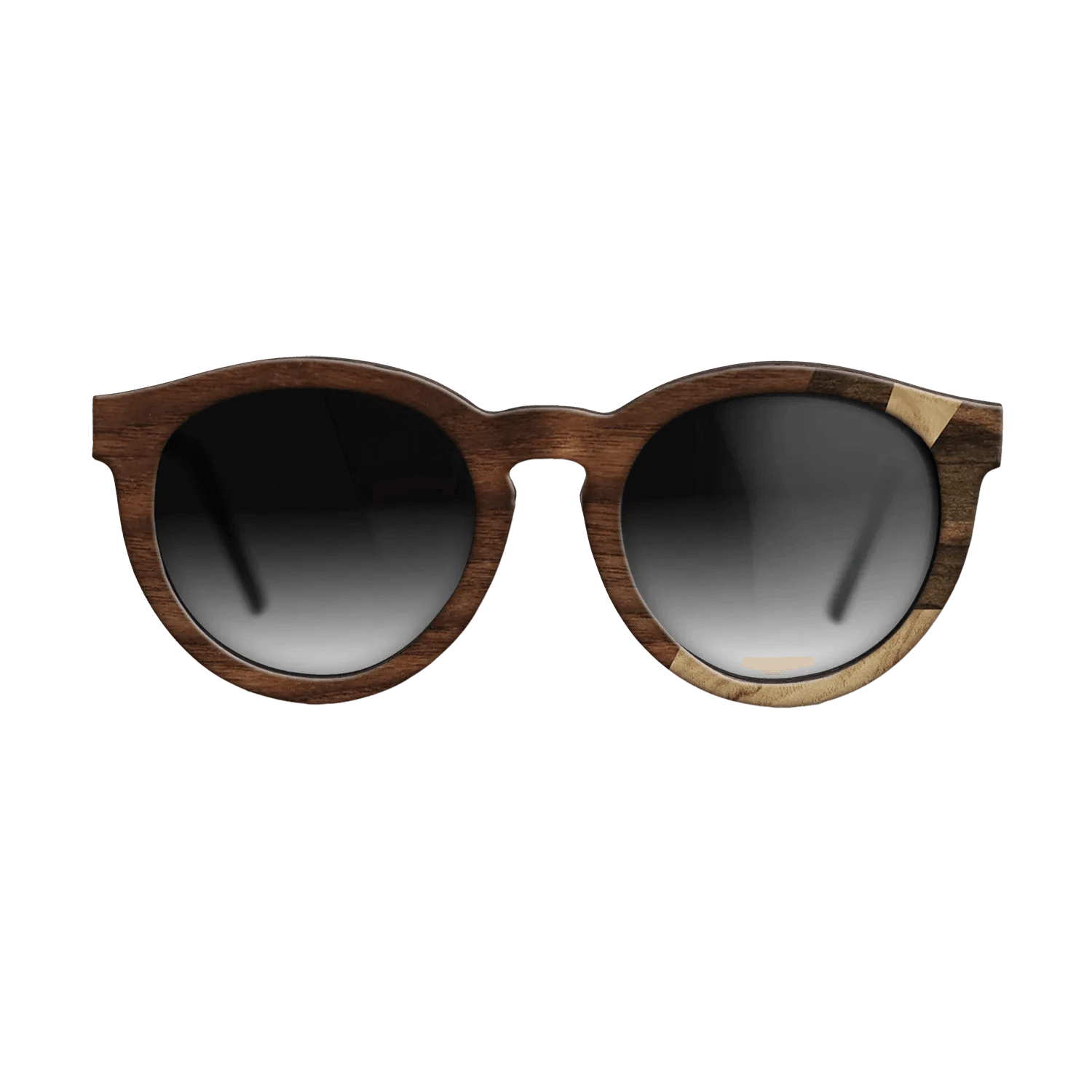 Ziricote Dark Quartered,Olive Burl,Walnut Claro Light,Walnut Claro Dark: Fractal - The Rebel - Round - 1678 - SIRIS wood optic