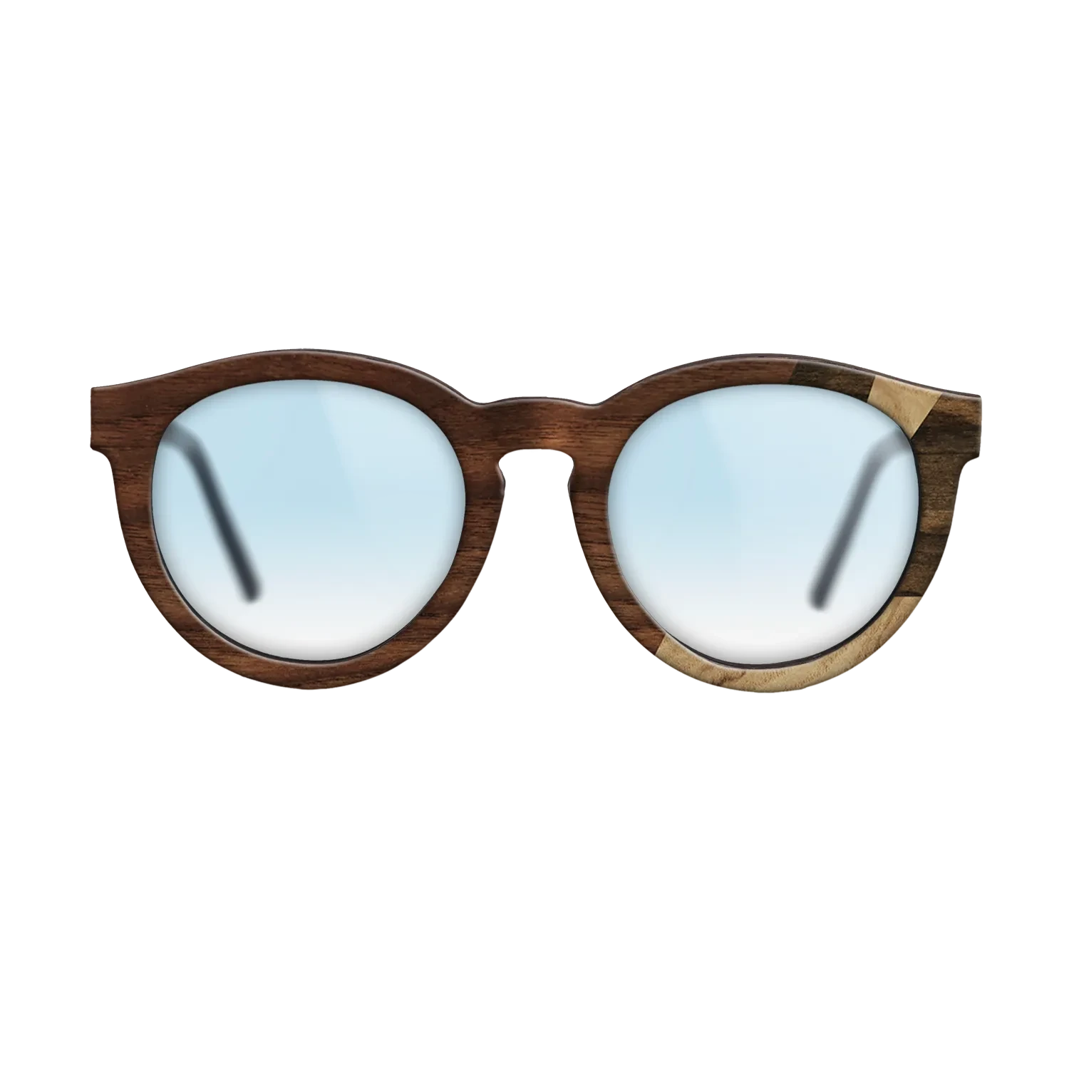 Ziricote Dark Quartered,Olive Burl,Walnut Claro Light,Walnut Claro Dark: Fractal - The Rebel - Round - 1678 - SIRIS wood optic