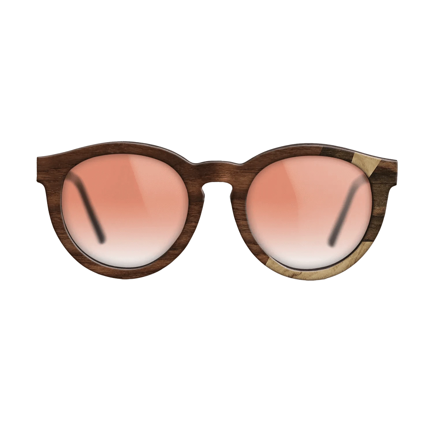 Ziricote Dark Quartered,Olive Burl,Walnut Claro Light,Walnut Claro Dark: Fractal - The Rebel - Round - 1678 - SIRIS wood optic