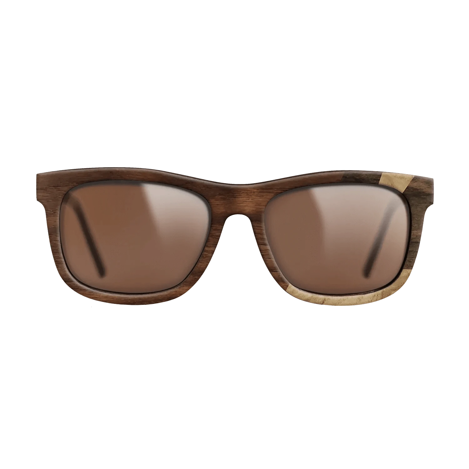 Ziricote Dark Quartered,Olive Burl,Walnut Claro Light,Walnut Claro Dark: Fractal - The Hero - Square - 1678 - SIRIS wood optic