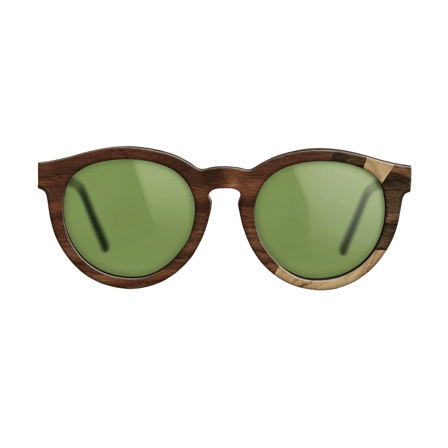 Ziricote Dark Quartered,Olive Burl,Walnut Claro Light,Walnut Claro Dark: Fractal - The Rebel - Round - 1678 - SIRIS wood optic