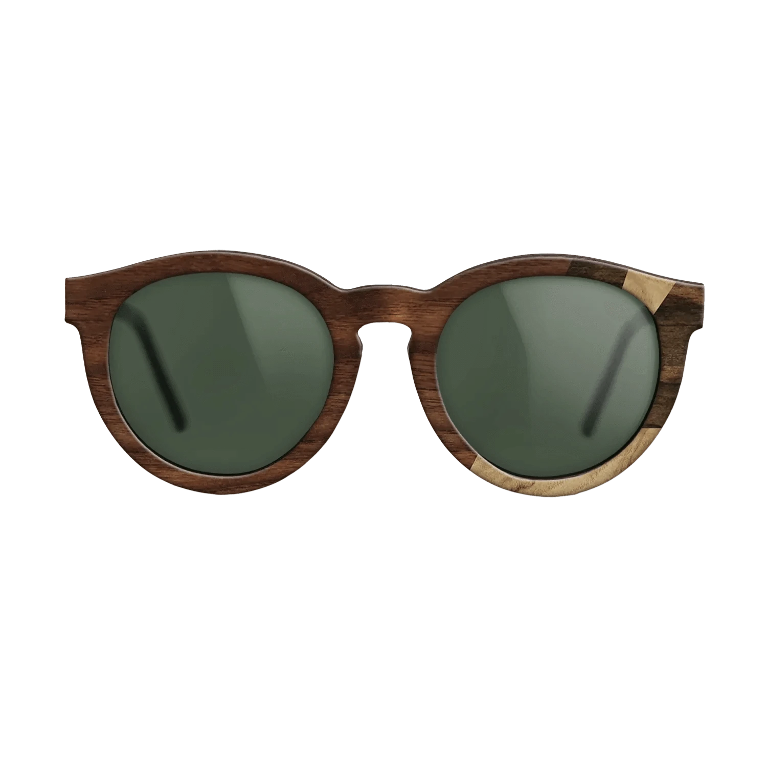 Ziricote Dark Quartered,Olive Burl,Walnut Claro Light,Walnut Claro Dark: Fractal - The Rebel - Round - 1678 - SIRIS wood optic