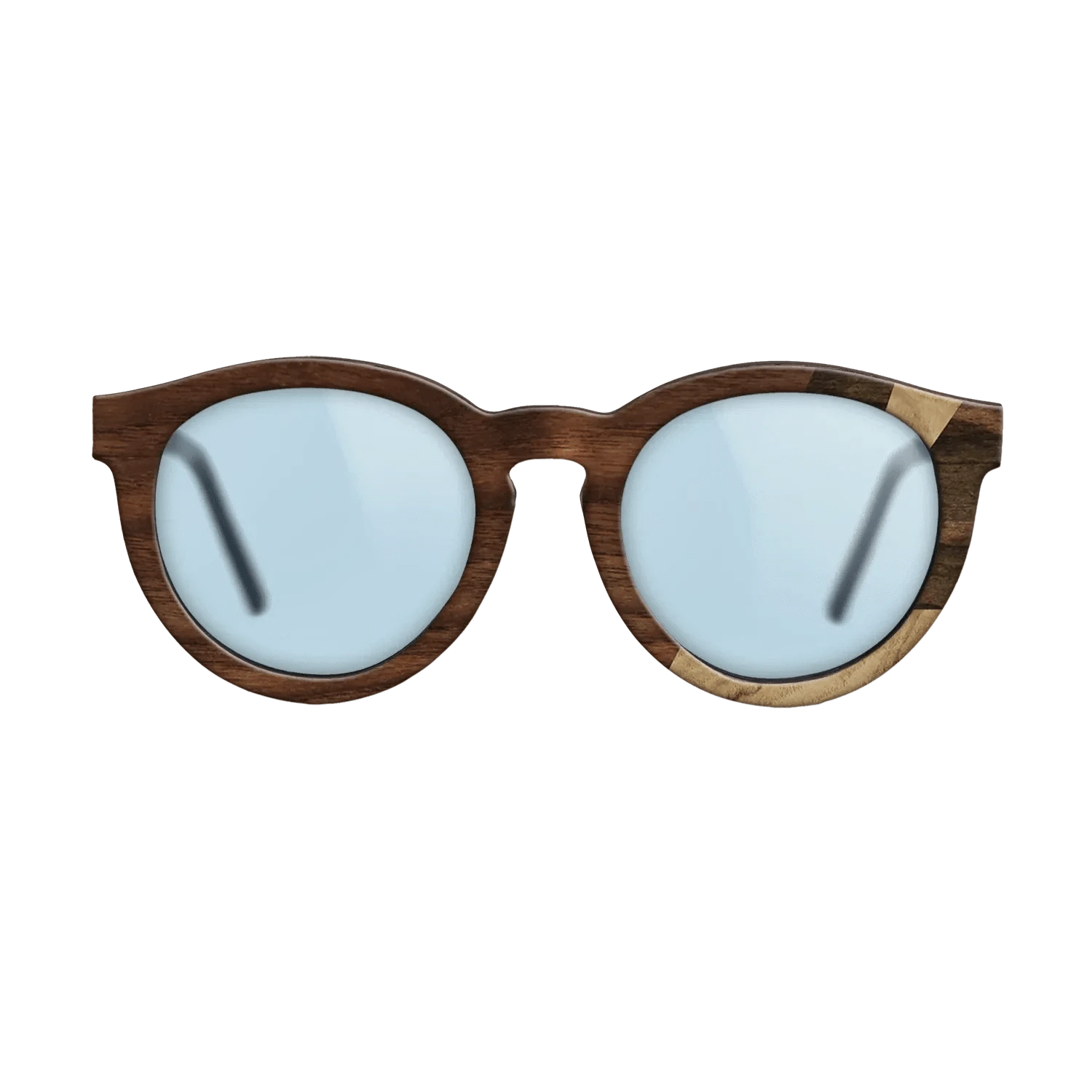Ziricote Dark Quartered,Olive Burl,Walnut Claro Light,Walnut Claro Dark: Fractal - The Rebel - Round - 1678 - SIRIS wood optic