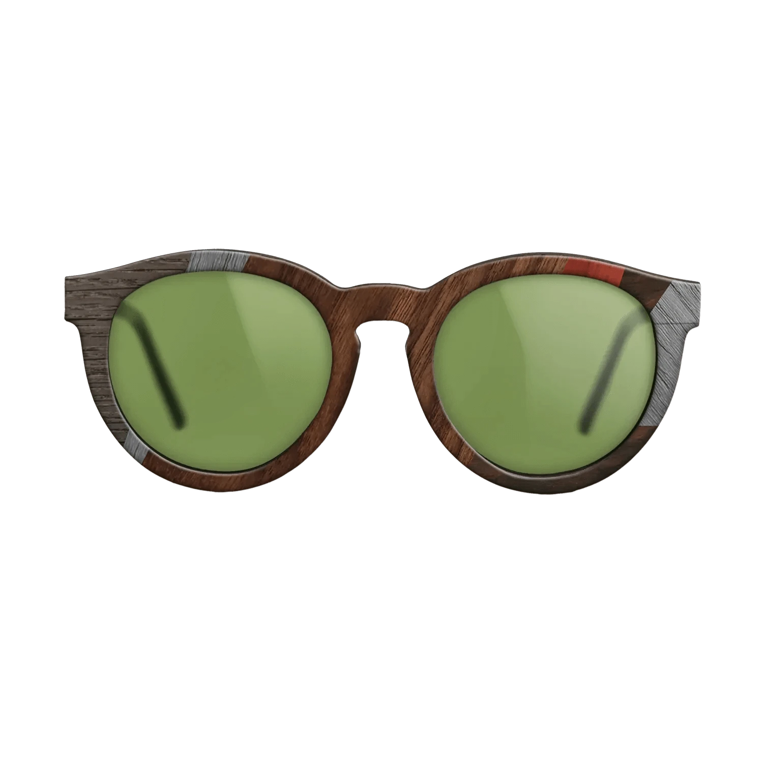 Poplar Dyed: Red,Ziricote Dark Quartered,Fumed Oak,Poplar Dyed: Grey,Walnut Claro Dark,Walnut Claro Light: Fractal - The Rebel - Round - 1539 - SIRIS wood optic