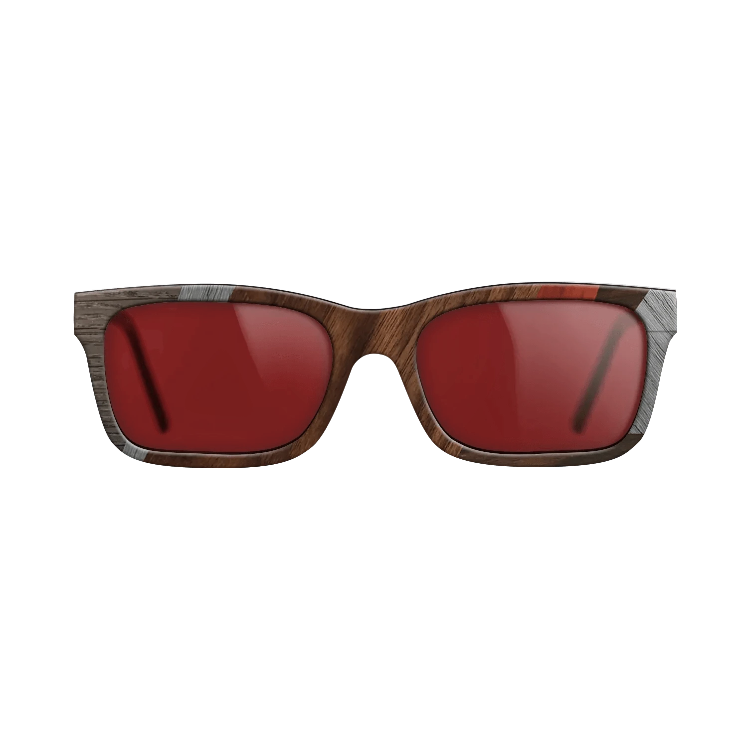 Poplar Dyed: Red,Ziricote Dark Quartered,Fumed Oak,Poplar Dyed: Grey,Walnut Claro Dark,Walnut Claro Light: Fractal - The Sage - Rectangle - 1539 - SIRIS wood optic