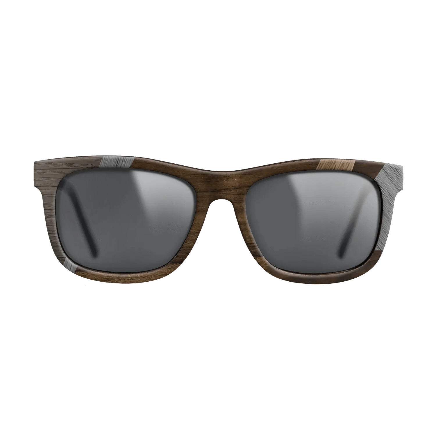 Ziricote Dark Quartered,Poplar Dyed: Grey,Walnut: Straight Grain,Walnut Claro Light: Mosaic - The Hero - Square - 1648 - SIRIS wood optic