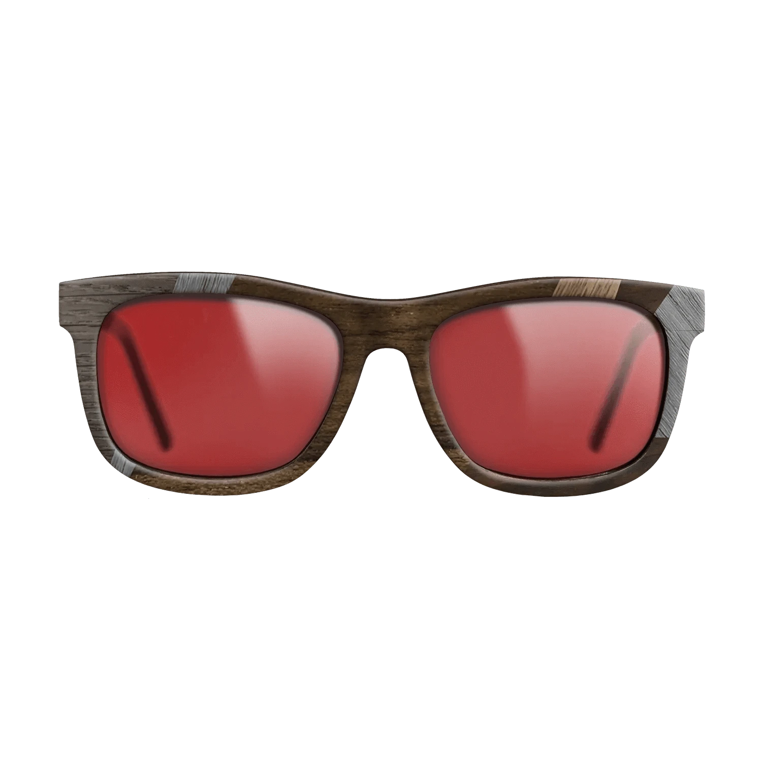 Ziricote Dark Quartered,Poplar Dyed: Grey,Walnut: Straight Grain,Walnut Claro Light: Mosaic - The Hero - Square - 1648 - SIRIS wood optic