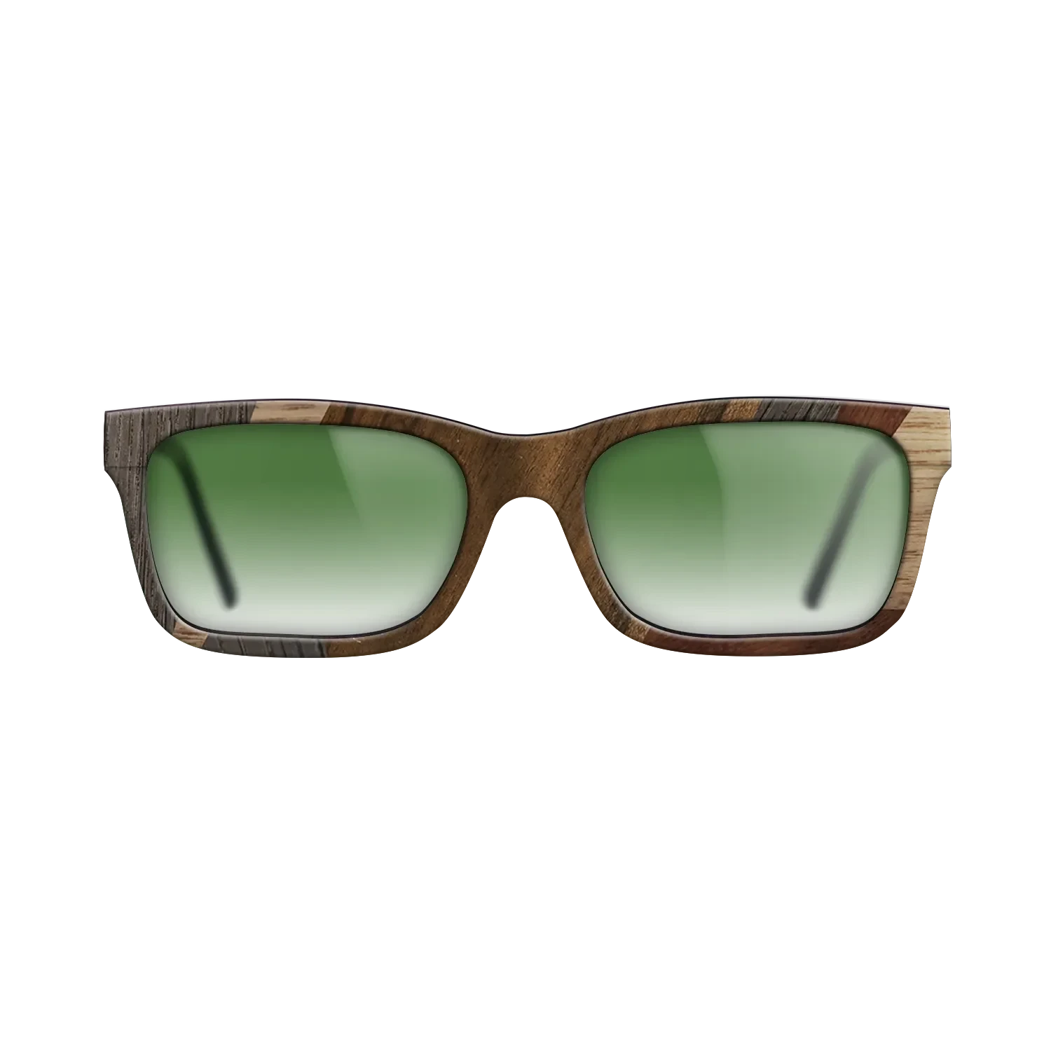 Ziricote Dark Quartered,Wenge,Walnut: Straight Grain,Walnut Claro Dark: Mosaic - The Sage - Rectangle - 2035 - SIRIS wood optic