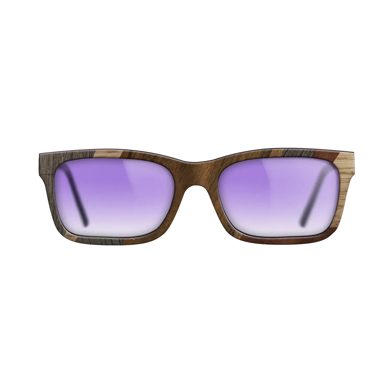 Ziricote Dark Quartered,Wenge,Walnut: Straight Grain,Walnut Claro Dark: Mosaic - The Sage - Rectangle - 2035 - SIRIS wood optic