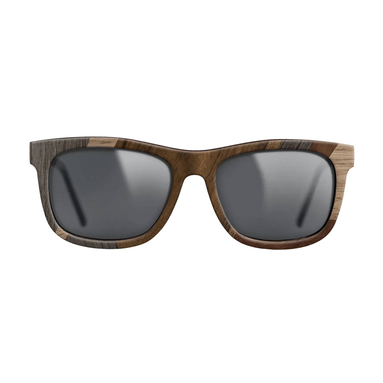 Ziricote Dark Quartered,Wenge,Walnut: Straight Grain,Walnut Claro Dark: Mosaic - The Hero - Square - 2035 - SIRIS wood optic