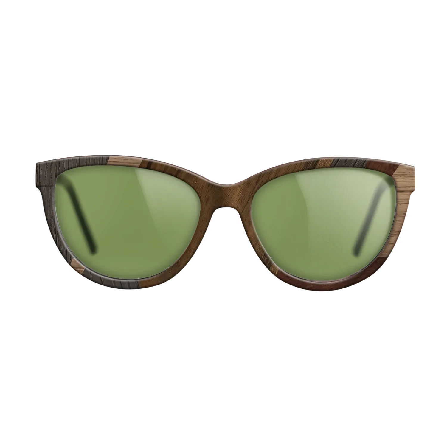 Ziricote Dark Quartered,Wenge,Walnut: Straight Grain,Walnut Claro Dark: Mosaic - The Maiden - Cat - 2035 - SIRIS wood optic