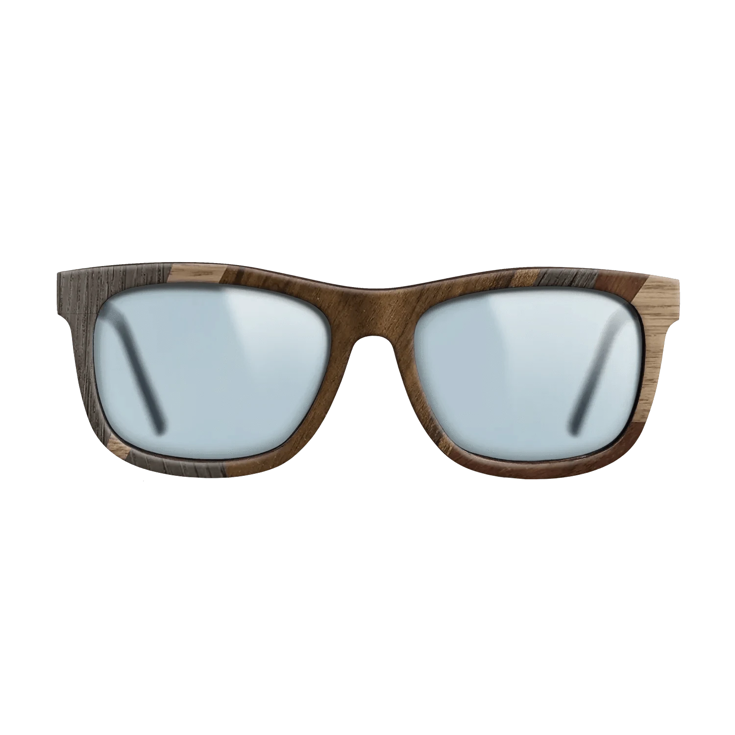 Ziricote Dark Quartered,Wenge,Walnut: Straight Grain,Walnut Claro Dark: Mosaic - The Hero - Square - 2035 - SIRIS wood optic