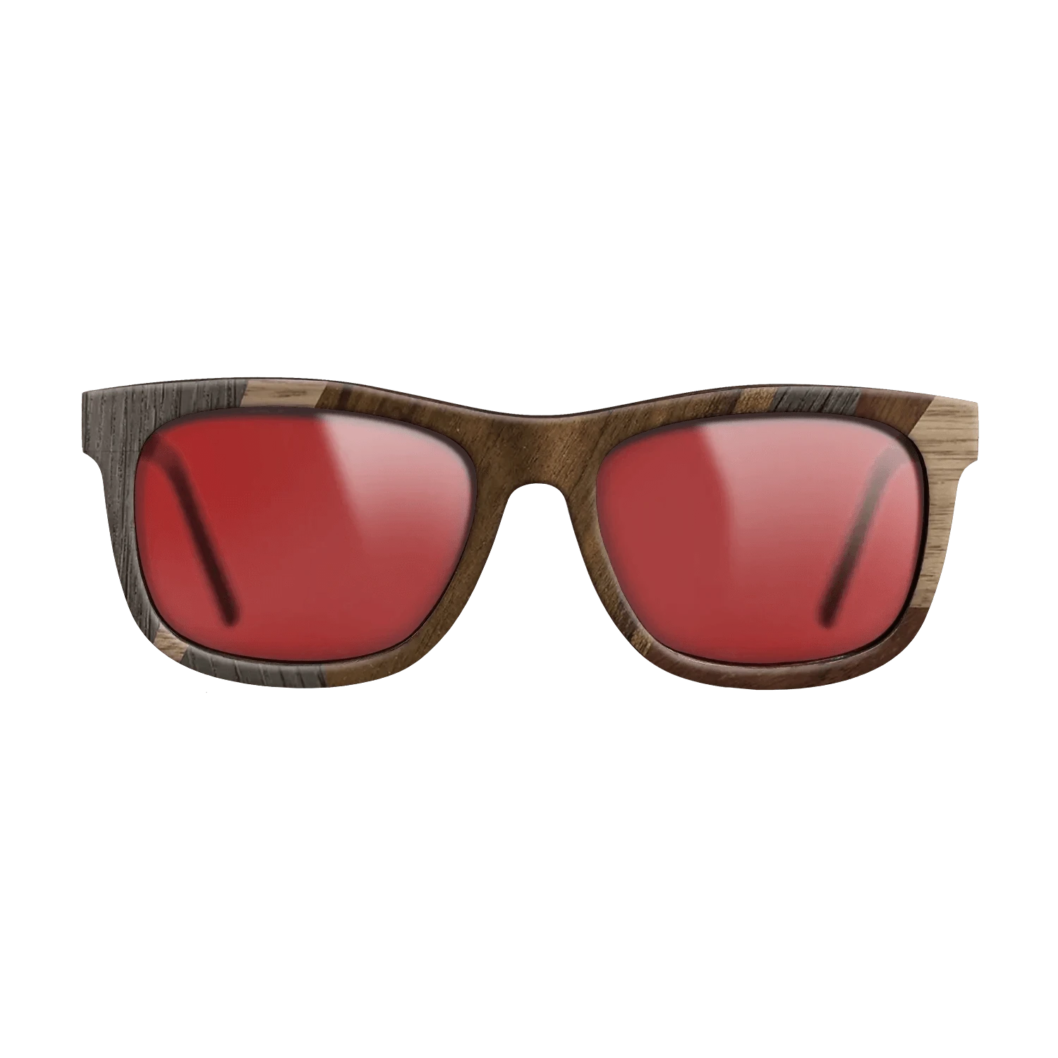 Ziricote Dark Quartered,Wenge,Walnut: Straight Grain,Walnut Claro Dark: Mosaic - The Hero - Square - 2035 - SIRIS wood optic