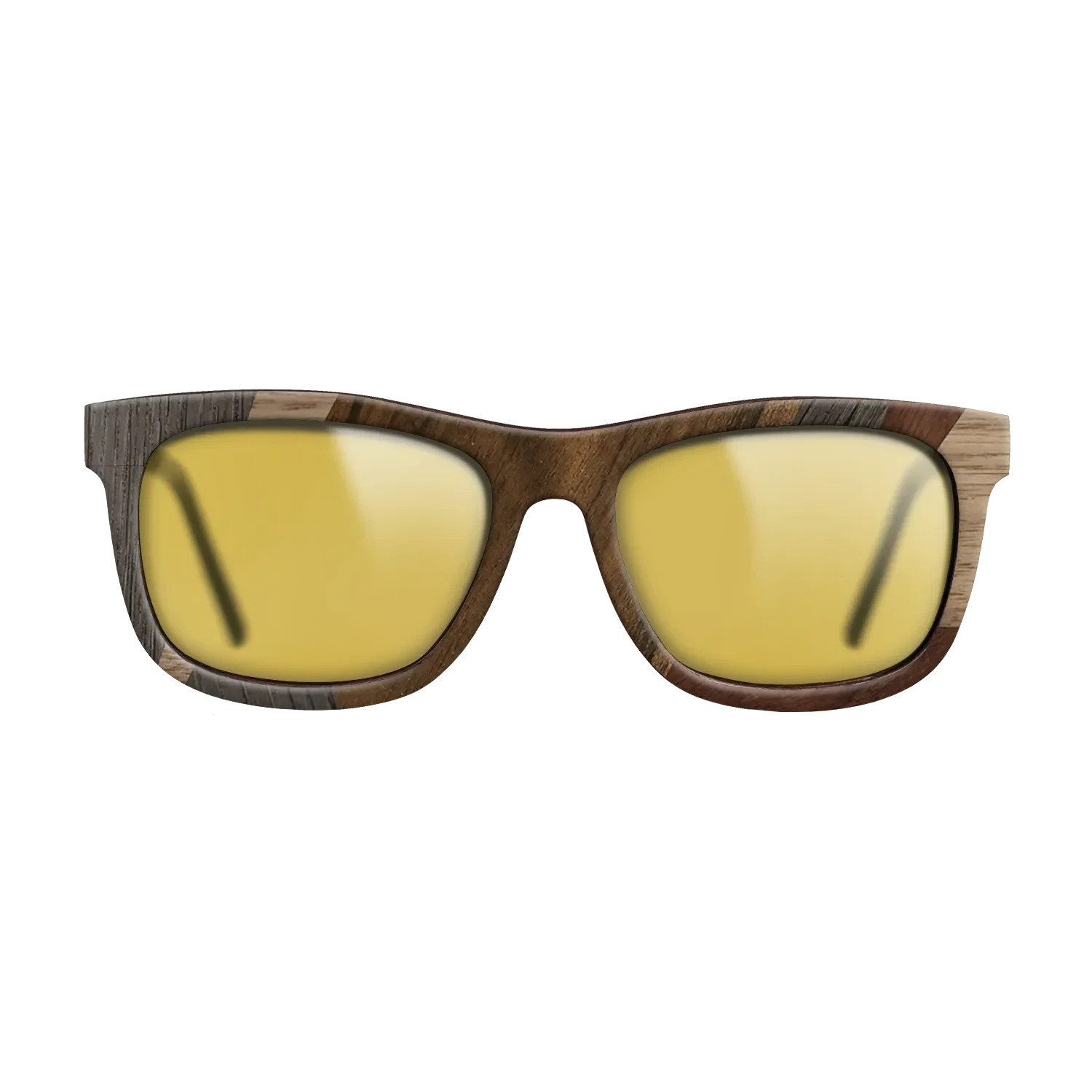 Ziricote Dark Quartered,Wenge,Walnut: Straight Grain,Walnut Claro Dark: Mosaic - The Hero - Square - 2035 - SIRIS wood optic